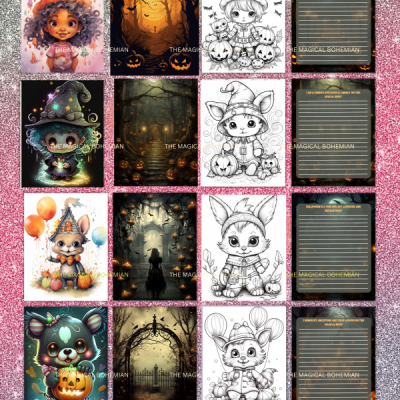 Kawaii Lovers Halloween Bundle - MRR (plus Boo in July Halloween Graphics